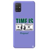 WANNA PROTECT Samsung A71 ile Uyumlu Lila Premium İçi Kadife Money Desenli Silikon Telefon Kılıfı money_180