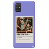 WANNA PROTECT Samsung A71 ile Uyumlu Lila Premium İçi Kadifeli Attack On Titan Levi Desenli Silikon Telefon Kılıfı attackontitan2_180