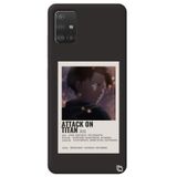 WANNA PROTECT Samsung A71 ile Uyumlu Siyah Premium İçi Kadife Attack On Titan Levi Desenli Silikon Telefon Kılıfı attackontitan3_180