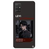 WANNA PROTECT Samsung A71 ile Uyumlu Siyah Premium İçi Kadife Attack On Titan Levi Desenli Silikon Telefon Kılıfı attackontitan6_180