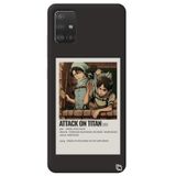 WANNA PROTECT Samsung A71 ile Uyumlu Siyah Premium İçi Kadifeli Attack On Titan Levi Desenli Silikon Telefon Kılıfı attackontitan2_180