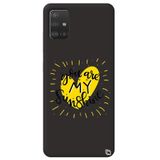 WANNA PROTECT Samsung A71 ile Uyumlu Siyah Renkli Premium İçi Kadifeli Sunshine Desenli Silikon Telefon Kılıfı sunshine_180