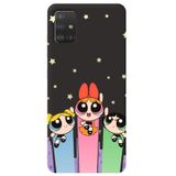 WANNA PROTECT Samsung A71 ile Uyumlu Siyah Silikon Telefon Kılıfı, İçi Kadife, Puff Girl Power Desenli puffgirlpower_180