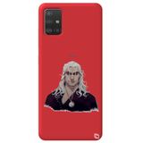 WANNA PROTECT Samsung A71 ile Uyumlu The Witcher Desenli Premium Silikon Telefon Kılıfı, Kırmızı thewitcher6_180
