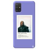 WANNA PROTECT Samsung A71 ile Uyumlu The Witcher Lila Silikon Telefon Kılıfı, İç Kadife Desenli thewitcher2_180