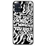 WANNA PROTECT Samsung A71 ile Uyumlu Who You Are? Premium Desenli Glossy Kılıf, Çok Renkli