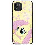 WANNA PROTECT Samsung Galaxy A02S ile Uyumlu Kamera Korumalı Fluttershy 2 Desenli Glossy Telefon Kılıfı glossy_115