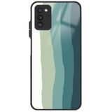 WANNA PROTECT Samsung Galaxy A02s ile Uyumlu Kamera Korumalı Glossy Telefon Kılıfı, Koyu Yeşil