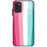 WANNA PROTECT Samsung Galaxy A02s ile Uyumlu Kamera Korumalı Glossy Telefon Kılıfı, Pembe