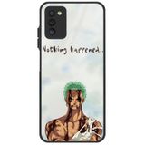 WANNA PROTECT Samsung Galaxy A02S ile Uyumlu Kamera Korumalı One Piece Zoro Desenli Glossy Telefon Kılıfı