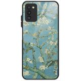 WANNA PROTECT Samsung Galaxy A02s ile Uyumlu Kamera Korumalı Van Gogh Almond Blossom Desenli Glossy Telefon Kılıfı, Badem Çiçeği