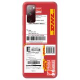 WANNA PROTECT Samsung Galaxy A02s ile Uyumlu Kırmızı Premium İçi Kadife Express Desenli Silikon Telefon Kılıfı