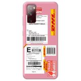 WANNA PROTECT Samsung Galaxy A02s ile Uyumlu Pembe Premium İçi Kadife Express Desenli Silikon Telefon Kılıfı