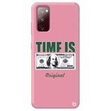 WANNA PROTECT Samsung Galaxy A02s ile Uyumlu Pembe Premium Silikon Telefon Kılıfı, Money Desenli, İçi Kadife money_220