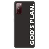 WANNA PROTECT Samsung Galaxy A02S ile Uyumlu Siyah, God's Plan Desenli, İçi Kadife Silikon Telefon Kılıfı lansmankilif_220