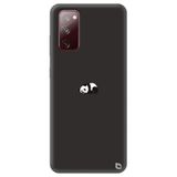 WANNA PROTECT Samsung Galaxy A02s ile Uyumlu Siyah Premium Silikon Telefon Kılıfı, İçi Kadife, Panda Desenli panda1_220