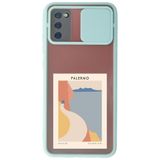 WANNA PROTECT Samsung Galaxy A02s ile Uyumlu Su Yeşili Kamera Korumalı Sürgülü Palermo Baskılı Silikon Kılıf