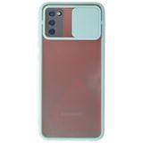 WANNA PROTECT Samsung Galaxy A02s ile Uyumlu Su Yeşili Kamera Korumalı Sürgülü Silikon Kılıf slidercase_180