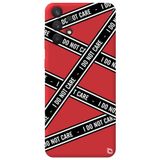 WANNA PROTECT Samsung Galaxy A13 4G ile Uyumlu Kırmızı Premium İçi Kadife Silikon Telefon Kılıfı, Don't Care Desenli