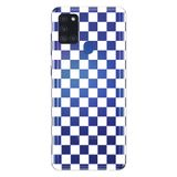 WANNA PROTECT Samsung Galaxy A21s ile Uyumlu Dama Desenli Şeffaf Silikon Telefon Kılıfı dama_177