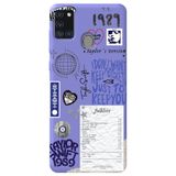 WANNA PROTECT Samsung Galaxy A21S ile Uyumlu Lila İçi Kadife Taylor Swift Sticker Desenli Silikon Telefon Kılıfı taylor_177