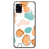 WANNA PROTECT Samsung Galaxy A31 ile Uyumlu Dama Premium Desenli Glossy Telefon Kılıfı, Karışık Renk renklidamaglossy_181