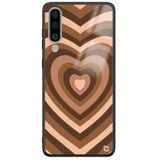 WANNA PROTECT Samsung Galaxy A50 ile Uyumlu Kalpler Premium Desenli Glossy Telefon Kılıfı, Kahverengi