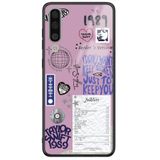 WANNA PROTECT Samsung Galaxy A50 ile Uyumlu Taylor Swift Sticker Premium Desenli Glossy Telefon Kılıfı, Pembe, Kamera Korumalı