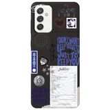 WANNA PROTECT Samsung Galaxy A54 ile Uyumlu Siyah, Taylor Swift Sticker Desenli, İçi Kadife Silikon Telefon Kılıfı