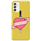 WANNA PROTECT Samsung Galaxy A55 ile Uyumlu Sarı Silikon Telefon Kılıfı, İçi Kadife, Unutma Girl Power Desenli unutmagirlpower_249