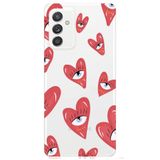WANNA PROTECT Samsung Galaxy A55 ile Uyumlu Şeffaf Kalpgöz Girl Power Desenli Silikon Telefon Kılıfı kalpgöz249