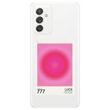 WANNA PROTECT Samsung Galaxy A55 ile Uyumlu Şeffaf Luck 777 Desenli Silikon Telefon Kılıfı lansmankilif_249