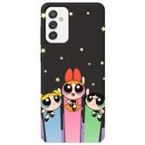 WANNA PROTECT Samsung Galaxy A55 ile Uyumlu Siyah, Puff Girl Power Desenli, İçi Kadife Silikon Telefon Kılıfı puffgirlpower_249
