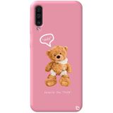 WANNA PROTECT Samsung Galaxy A70 ile Uyumlu Pembe Renkli, Ayıcık Desenli, Premium Silikon Telefon Kılıfı ayicik2_191