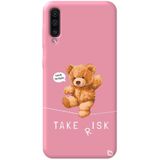 WANNA PROTECT Samsung Galaxy A70 ile Uyumlu Pembe Renkli, Ayıcık Desenli, Premium Silikon Telefon Kılıfı ayicik3_191