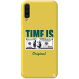 WANNA PROTECT Samsung Galaxy A70 ile Uyumlu Sarı Premium İçi Kadife Money Desenli Silikon Telefon Kılıfı money_191