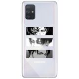 WANNA PROTECT Samsung Galaxy A71 ile Uyumlu Attack On Titan Desenli Şeffaf Silikon Telefon Kılıfı attackontitan8_180