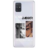 WANNA PROTECT Samsung Galaxy A71 ile Uyumlu Attack On Titan Eren Desenli Şeffaf Silikon Telefon Kılıfı attackontitan9_180