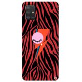 WANNA PROTECT Samsung Galaxy A71 ile Uyumlu Kırmızı Göz Yaşı Desenli Premium Silikon Telefon Kılıfı, Kadifeli İç gozyasi_180
