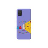 WANNA PROTECT Samsung Galaxy A71 ile Uyumlu Lila Renk, Expand Desenli, İçi Kadife Silikon Telefon Kılıfı GulumsemeyiUnutma_123
