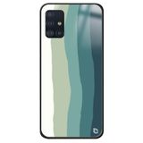 WANNA PROTECT Samsung Galaxy A71 ile Uyumlu Rainbow Gökkuşağı Premium Desenli Glossy Kılıf, Koyu Yeşil rainbowglossy_184