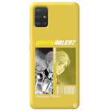 WANNA PROTECT Samsung Galaxy A71 ile Uyumlu Sarı Premium İçi Kadife Attack On Titan Desenli Silikon Telefon Kılıfı attackontitan7_180