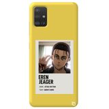 WANNA PROTECT Samsung Galaxy A71 ile Uyumlu Sarı Premium İçi Kadife Attack On Titan Eren Yeager Desenli Silikon Telefon Kılıfı attackontitan13_180