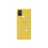 WANNA PROTECT Samsung Galaxy A71 ile Uyumlu Sarı Renk, Don't Forget To Desenli, İçi Kadife Silikon Telefon Kılıfı GulumsemeyiUnutma_057