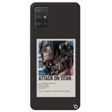 WANNA PROTECT Samsung Galaxy A71 ile Uyumlu Siyah Premium İçi Kadife Attack On Titan Desenli Silikon Telefon Kılıfı attackontitan4_180