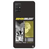 WANNA PROTECT Samsung Galaxy A71 ile Uyumlu Siyah Premium İçi Kadife Attack On Titan Desenli Silikon Telefon Kılıfı attackontitan7_180