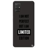 WANNA PROTECT Samsung Galaxy A71 ile Uyumlu Siyah Renkli Premium İçi Kadifeli Limited Edition Silikon Telefon Kılıfı limited_180