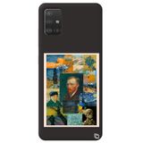 WANNA PROTECT Samsung Galaxy A71 ile Uyumlu Siyah Renkli Premium İçi Kadifeli Van Gogh Desenli Silikon Telefon Kılıfı vangogh2_180