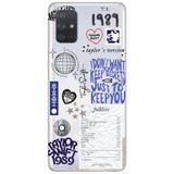 WANNA PROTECT Samsung Galaxy A71 ile Uyumlu Taylor Swift Sticker Desenli Şeffaf Silikon Telefon Kılıfı taylor_180