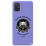 WANNA PROTECT Samsung Galaxy A71 ile Uyumlu The Witcher Desenli Silikon Telefon Kılıfı, Lila, Premium Kadifeli İç thewitcher5_180